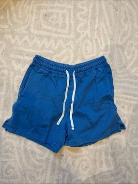 Urban Outfitters Blue Women's Swim Shorts with White Drawstring